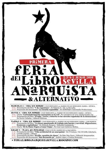 I Feria del Libro Anarquista & Alternativo de Sevilla / 2, 3, 4 y 5 de junio 2010