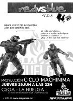 Ciclo Machinima en La Huelga (Sevilla) (Cartel_RedVSBlue.JPG)