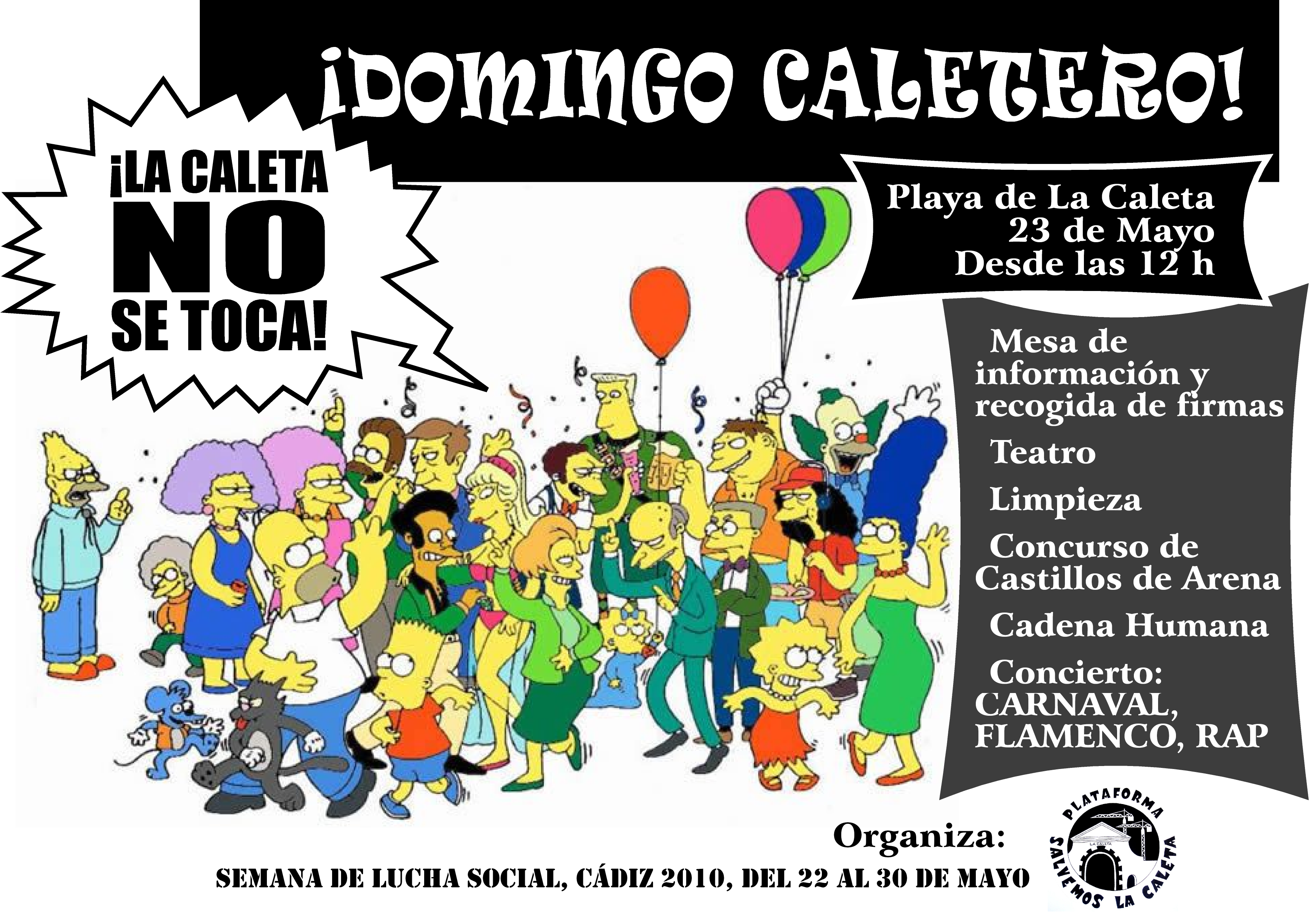 Cádiz:  21-30 MAY "Semana de Lucha Social" (Cartel_domingero.png)