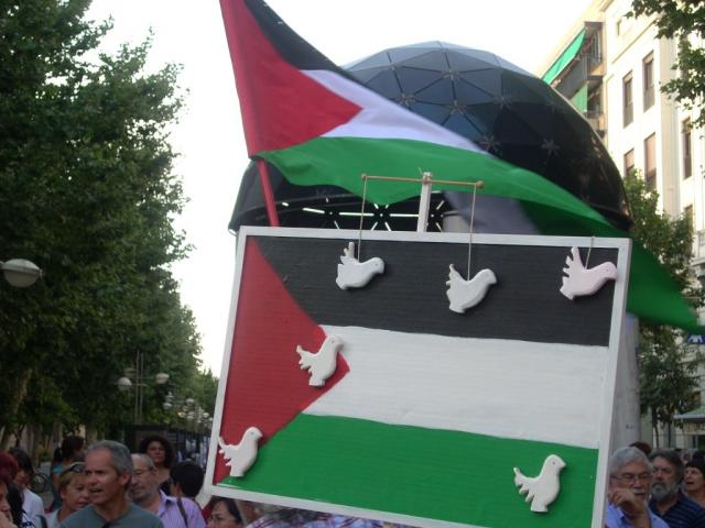 Manifestación en Córdoba contra el asalto de Israel a la flotilla (1 de Junio 2010)