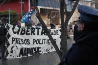 Manifestacion en solidaridad con presos politicos Mapuche, Bariloche, Argentina ( Foto Marce Mtz) 