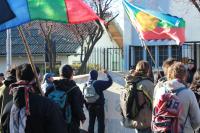 Manifestacion en solidaridad con presos politicos Mapuche, Bariloche, Argentina ( Foto Marce Mtz)