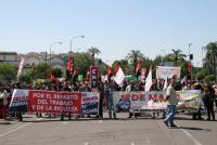 1º de mayo Córdoba: Cabeza de la manifestación del Bloque Crítico