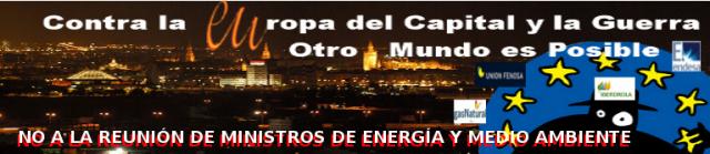 Banner Actos de respuestas ante la reunión de los Ministros de Energía y Medio Ambiente