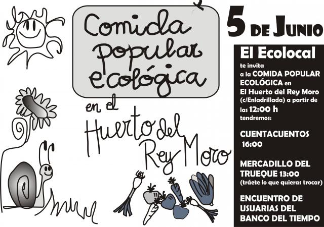 [sevilla] Comida popular Ecológica + mercadillo del trueque en el Huerto del Rey Moro (cartel huerto junio 2010-2.jpg)