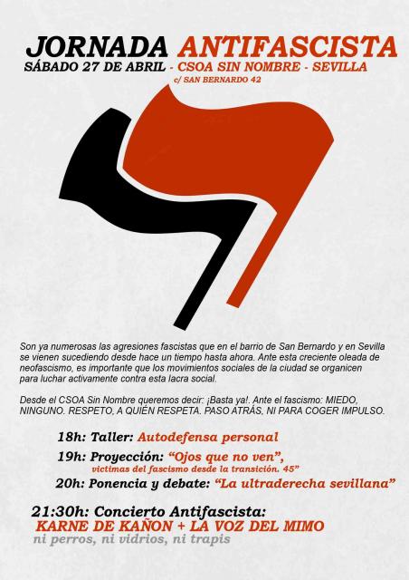 Jornadas antifascistas CSOA Sin Nombre - 27/04/2013